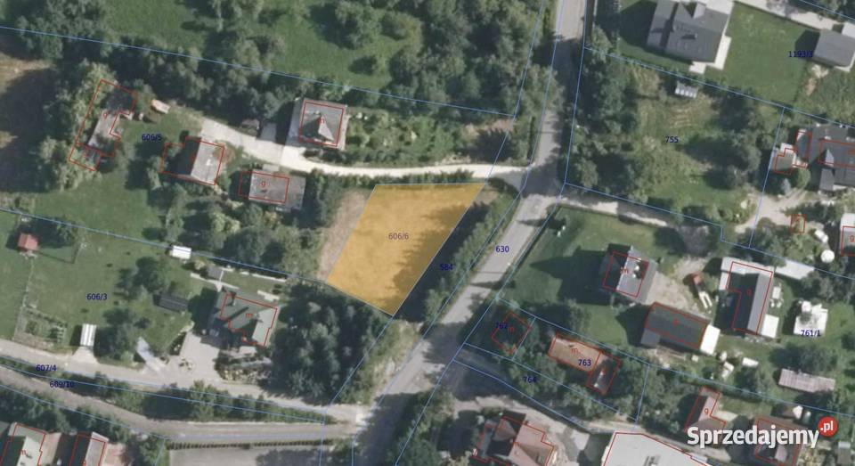 Działka budowlana w Gostwica gmina Podegrodzie
