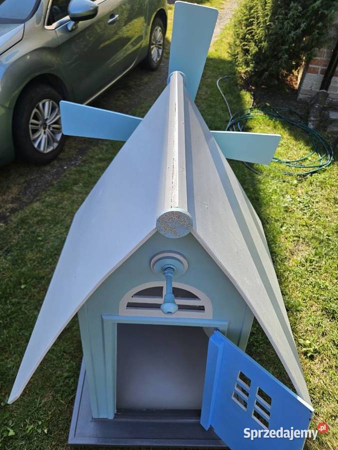 Wiatrak ogrodowy drewniany domek dzieci duży sprzedam
