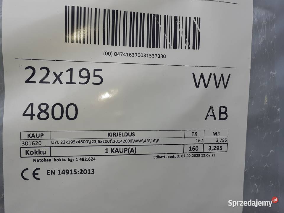 Deska elewacyjna klin skandynawski 22x195 Czapielsk