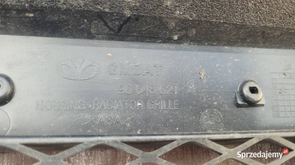 CHEVROLET AVEO II ATRAPA GRILL 96648621 868 Ruda Śląska