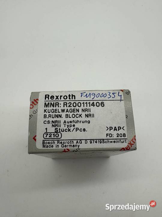 Rexroth R200111406 Wózek liniowy Warszawa