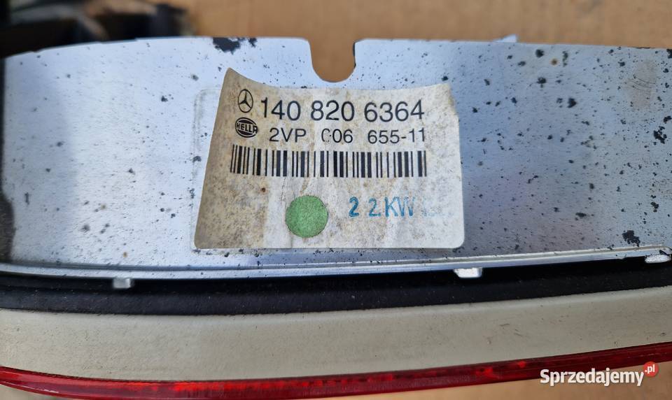 MERCEDES W140 CL COUPE LAMPA LEWA TYŁ TYLNA Bydgoszcz