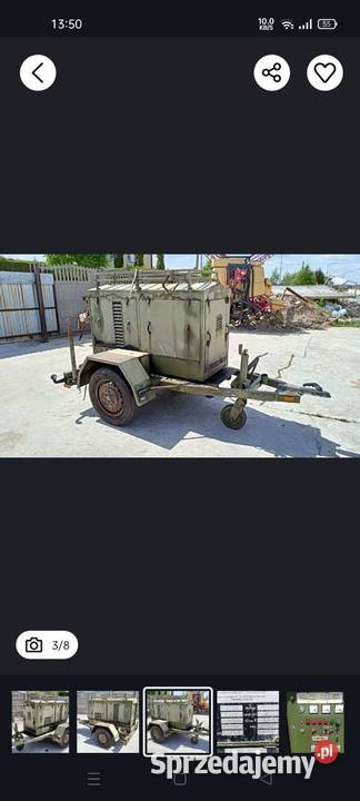 Agregat prądotwórczy wojskowy mobilny 35kW Deutz Lubawa