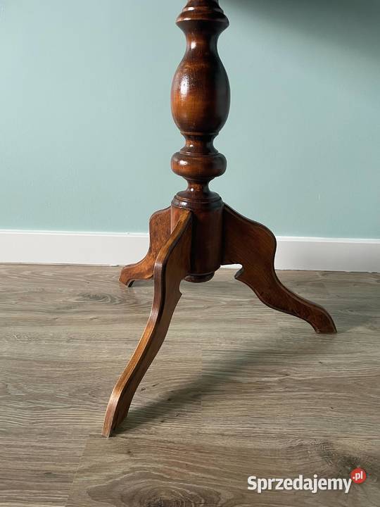 Stolik okrągły kawowy stół drewniany solidny Stoliki kawowe i ławy kujawsko-pomorskie