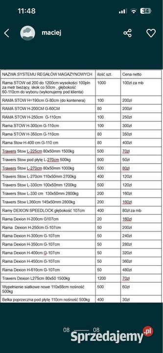 Regały magazynowe półkowe STOW trawers schodkowy Magazynowanie Zamość