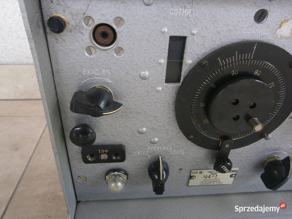 Licznik częstotliwości radziecki 41 sprawny 1962
