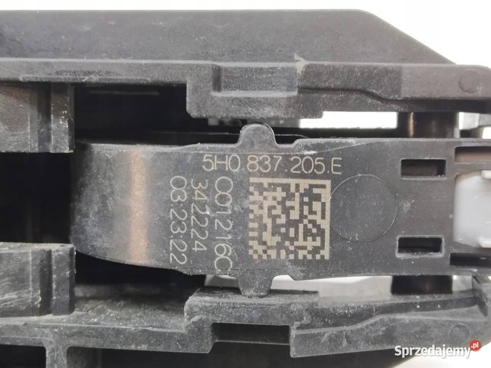 KLAMKA ZEWNĘTRZNA LEWA TYŁ SZARA 5H0837885C
