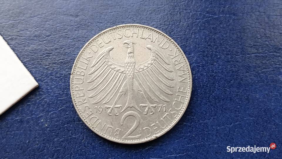Stare monety 2 marki 1971 J Niemcy podkarpackie Lesko