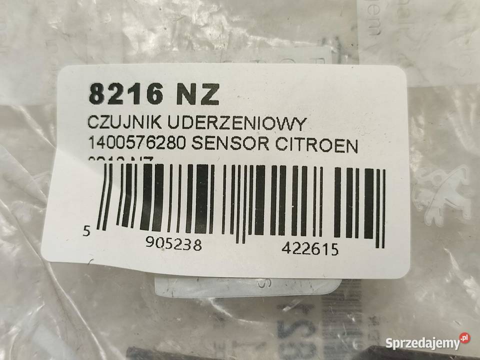 CZUJNIK UDERZENIA CITROEN BERLINGO ER EC B9 2016 osobowe