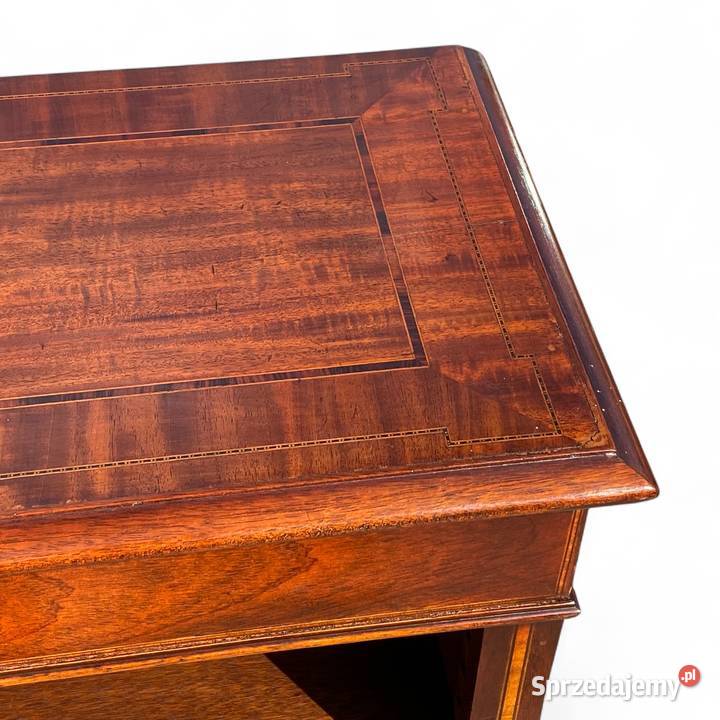 Stylowy intarsjowany regał orzech Gryfice