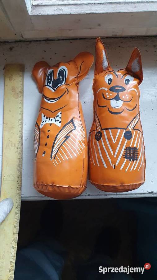 Zabawki stare PRL kot i pies dmuchany okulary sprzedam