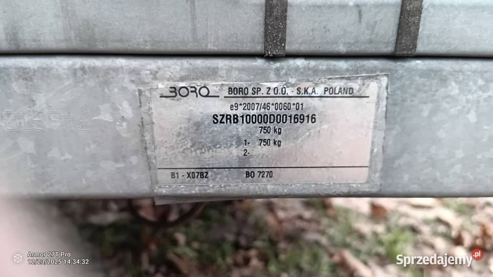 Przyczepka Boro 270125 Koźmin Wielkopolski sprzedam