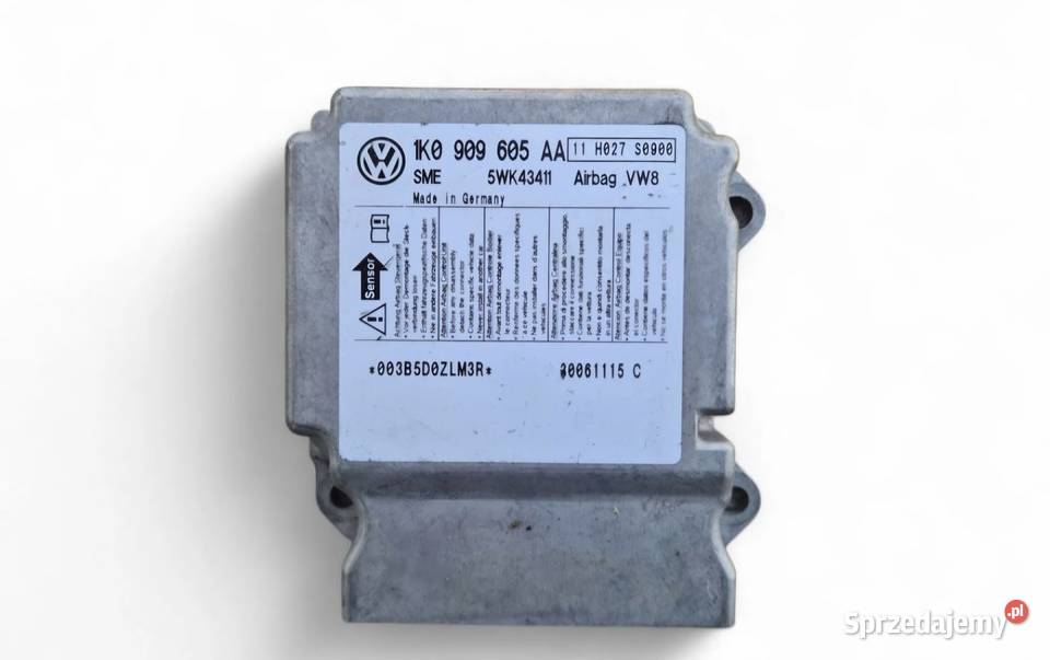 MODUŁ SENSOR AIRBAG A3 8L ALTEA GOLF V 1K0909605 świętokrzyskie Działoszyce
