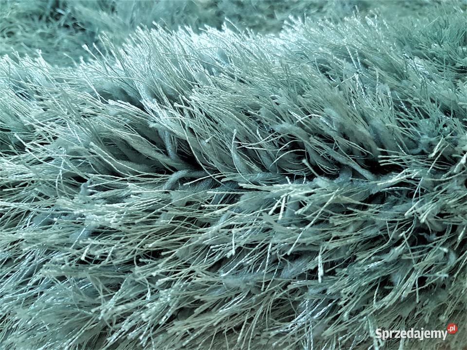 OUTLET Dywan GLAMOUR turkusowy KUDŁACZ 240 x 340 małopolskie Przeciszów