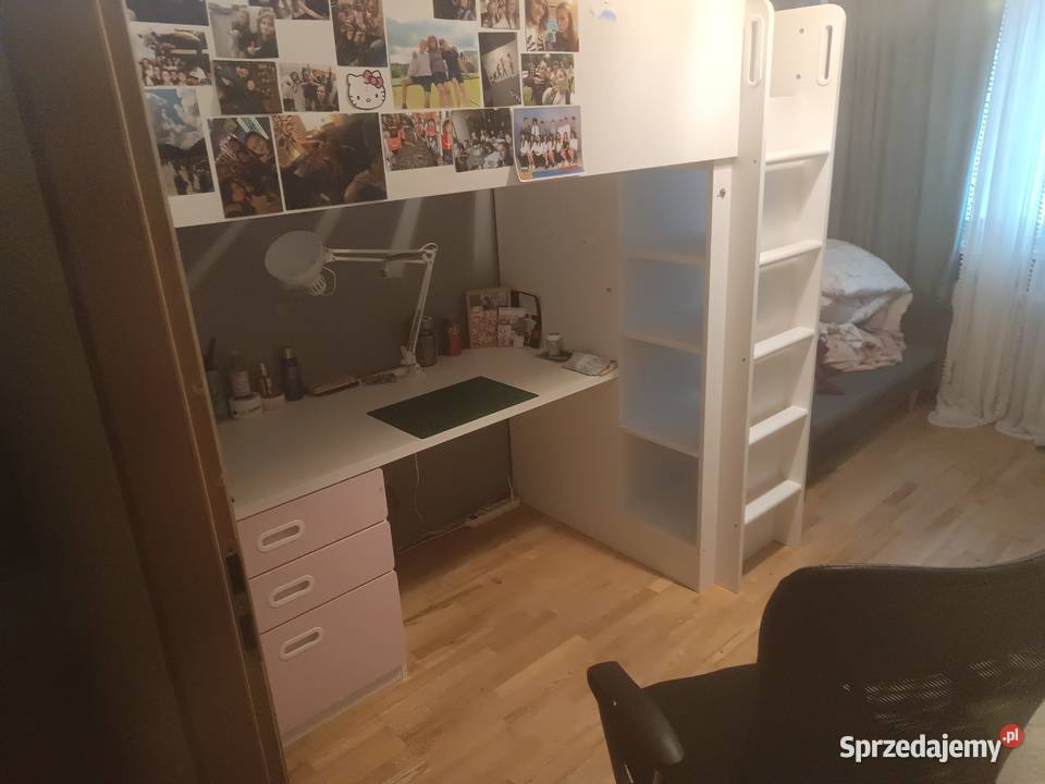 Łóżko piętrowe IKEA z biurkiem biurko szafa śląskie Częstochowa
