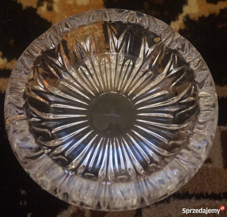 Popielniczka kryształowa z PRL Szczecin