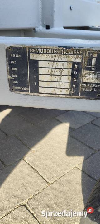 Przyczepa pod kabel elektryczny 2017 Rok produkcji 2017 Luzino sprzedam