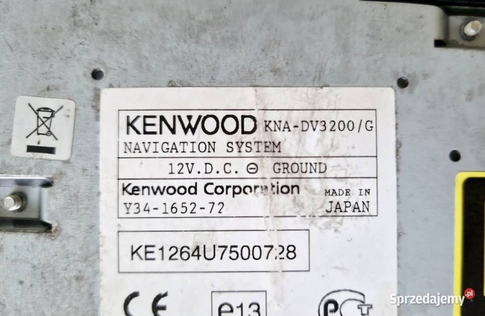 KENWOOD KNADV 3200G DVD NAVIGATION SYSTEM AUDI