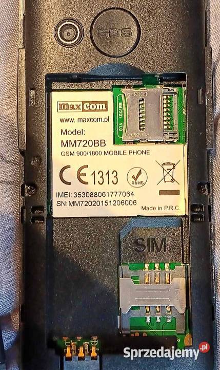 Telefon komórkowy Seniora babci dziadka Maxcom opolskie Opole