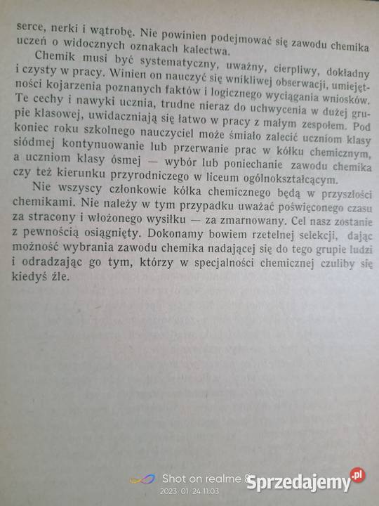 Stobiński książki Kółko chemiczne w szkole Warszawa