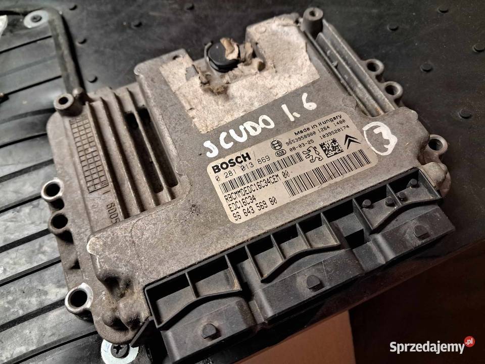 Sterownik silnika Skudo Jumpy Expert 16 hdi Nowe Miasto Lubawskie