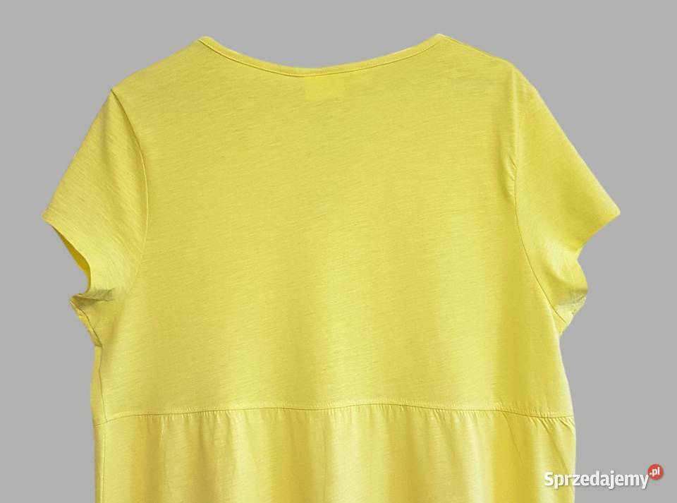 Damska sukienka bawełniana letnia żółta z Chrzanów