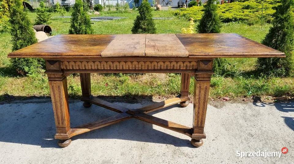 Komplet dębowych mebli stół 6 krzeseł 8639 Meble zachodniopomorskie Szczecin