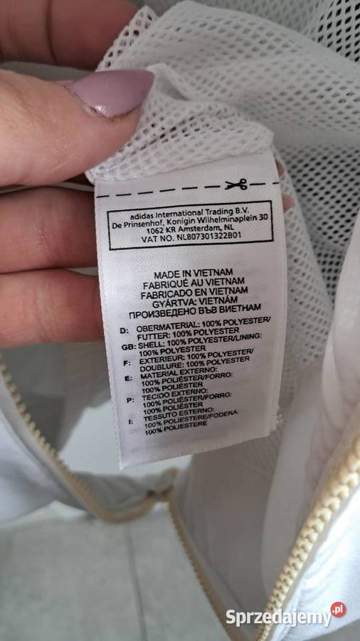 Kurtka wiatrówka adidas 128 Żnin
