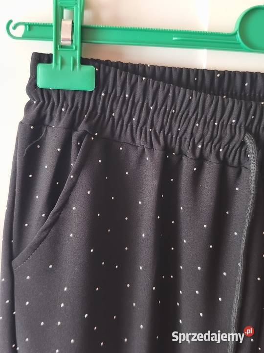 Eleganckie spodnie cyrkonie XXL Plus size Legnica