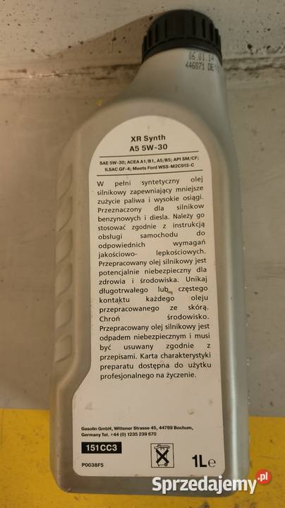 OLEJ FORD 5W30 MOTORCRAFT A5 5W30 1L