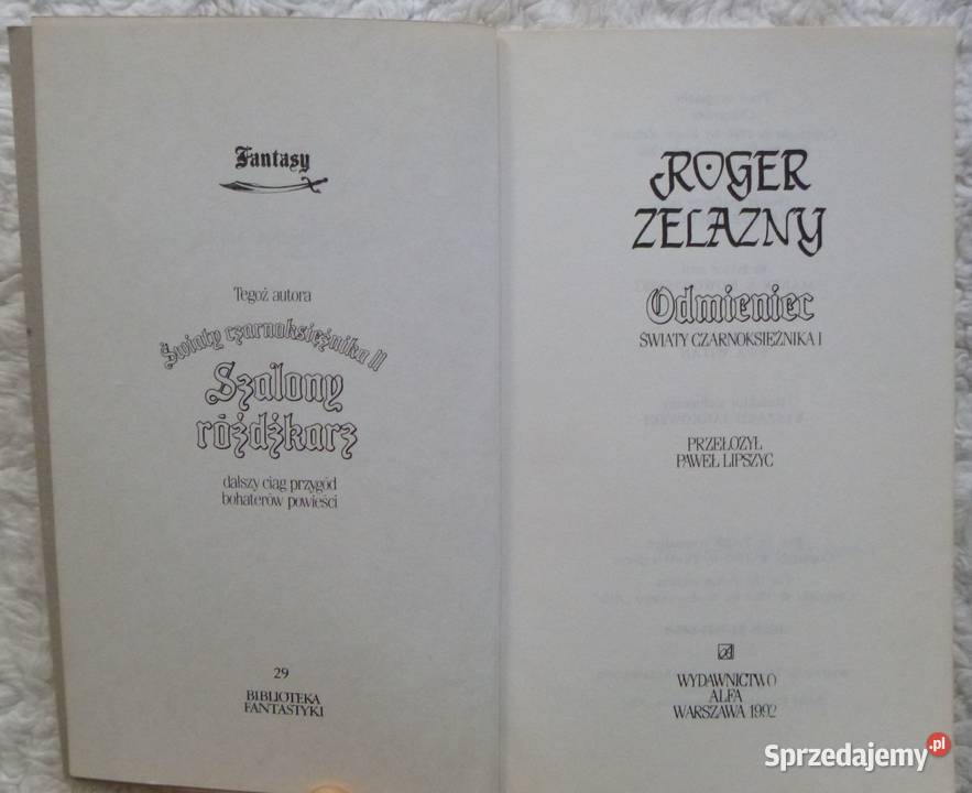 Światy czarnoksiężnika t 12 Roger Zelazny Warszawa
