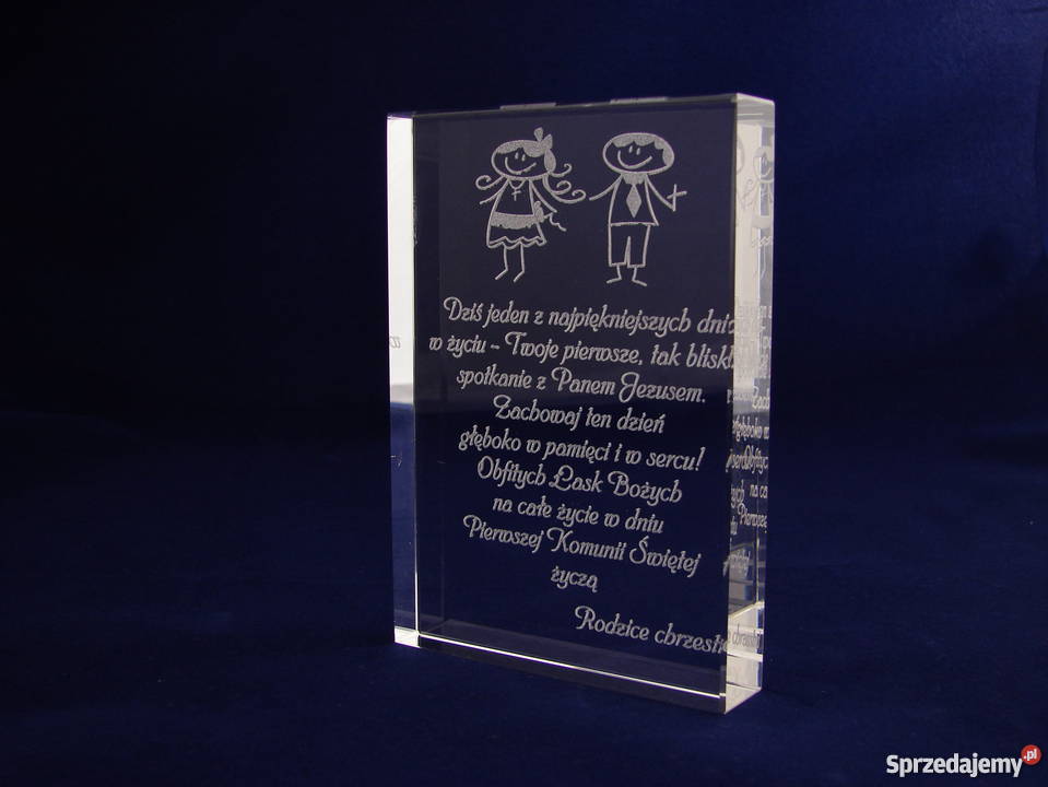 Statuetka 9X13 Kryształ GRAWER LASEROWY Malbork