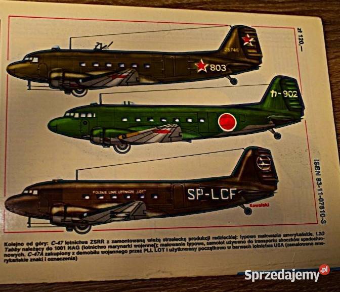 Samolot transportowy C 47 seria TBiU Chełmno