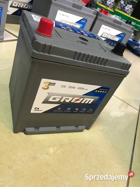Akumulator GROM Premium 50Ah 450A Jap P 3LATA Układ elektryczny wielkopolskie Gniezno