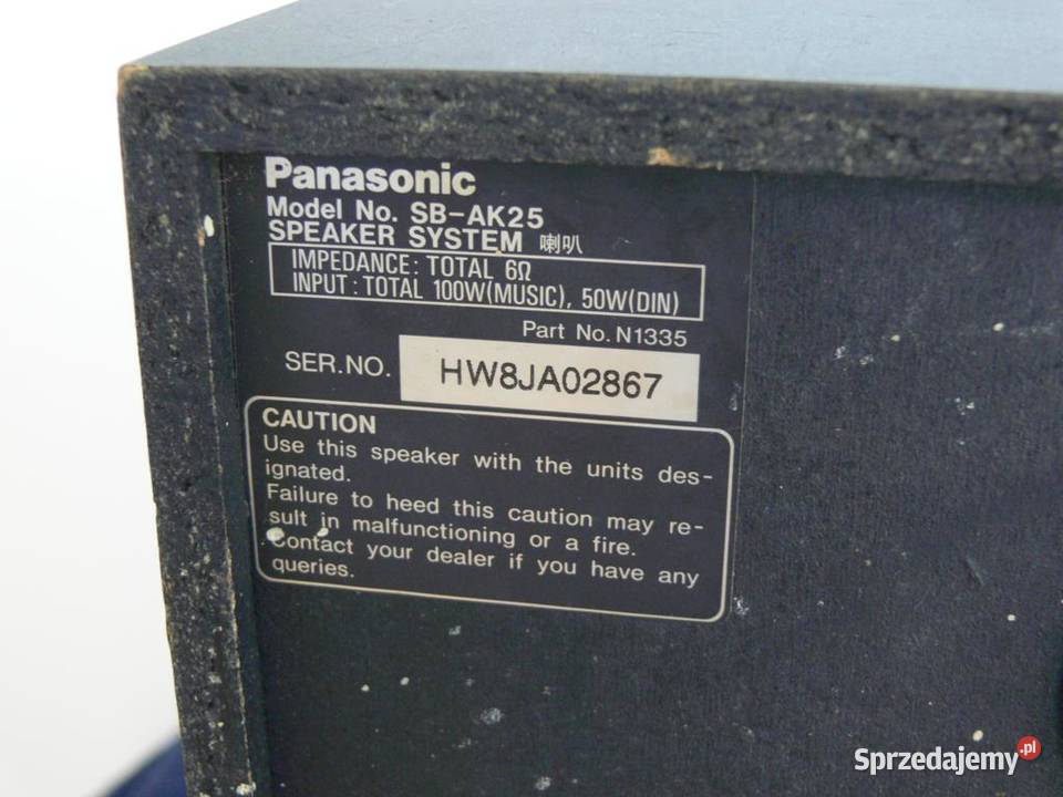 Kolumny Panasonic SBAK28 mocne 2 x 100 wat