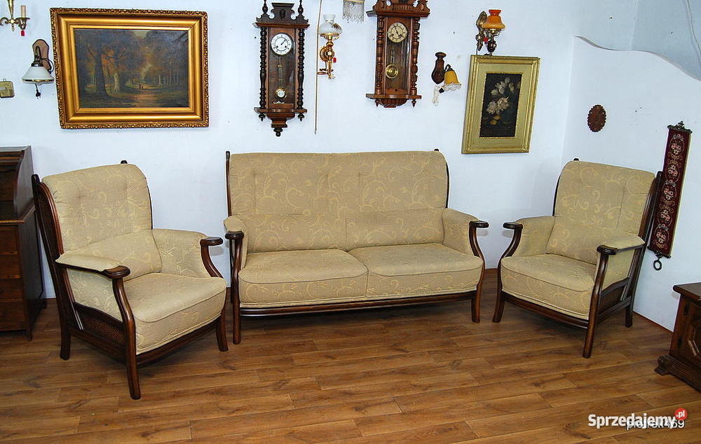 WYPOCZYNKOWY SOFA 2 FOTELE WYGODNY