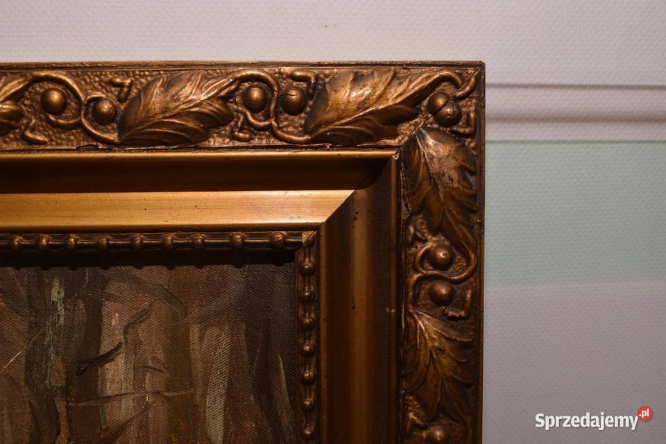 J Fałat Biegnący Wilk Wilczur Natura Polski Malarstwo Kraków