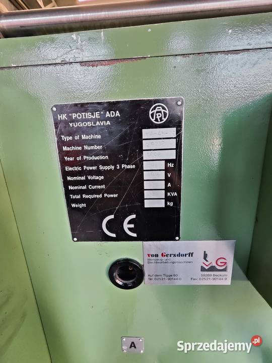 TOKARKA UNIWERSALNA POTISJE PA45 DC x 3500 małopolskie Trzebunia