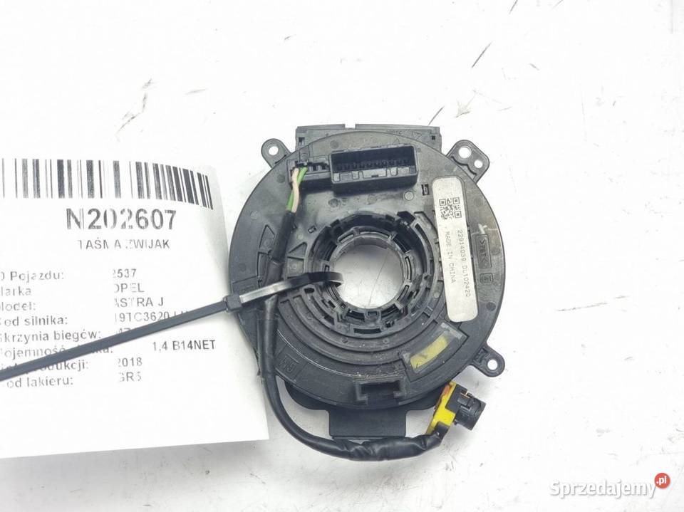 TAŚMA ZWIJAK OPEL ASTRA J 22914039 Lipno