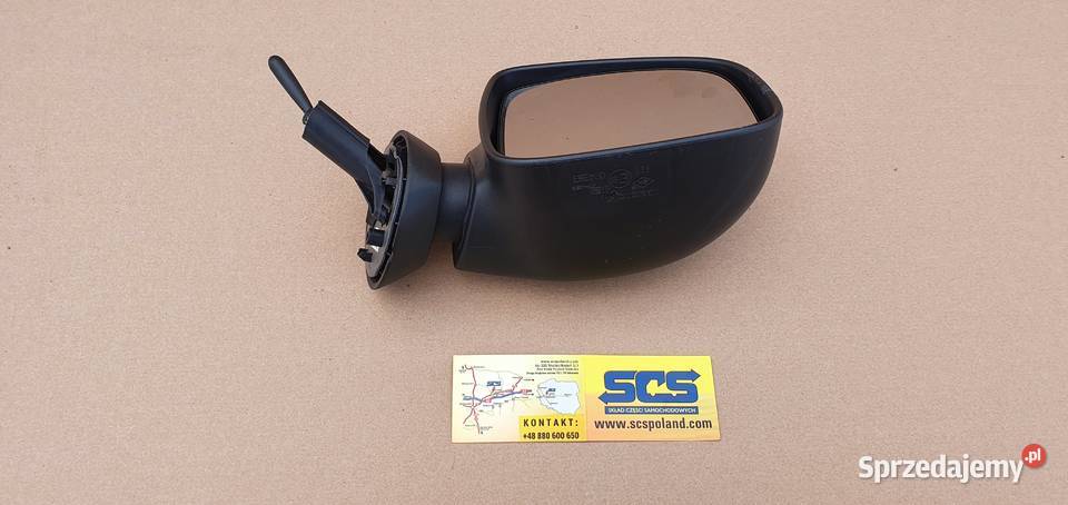 LUSTERKO PRAWE DACIA LOGAN Bieleń