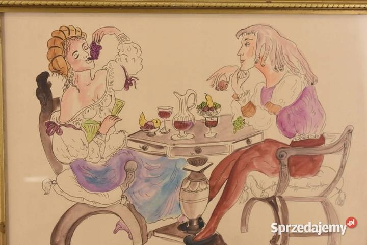 Maja Berezowska Kolacja Kochanków Arystokracja Obrazki i obrazy małopolskie Kraków