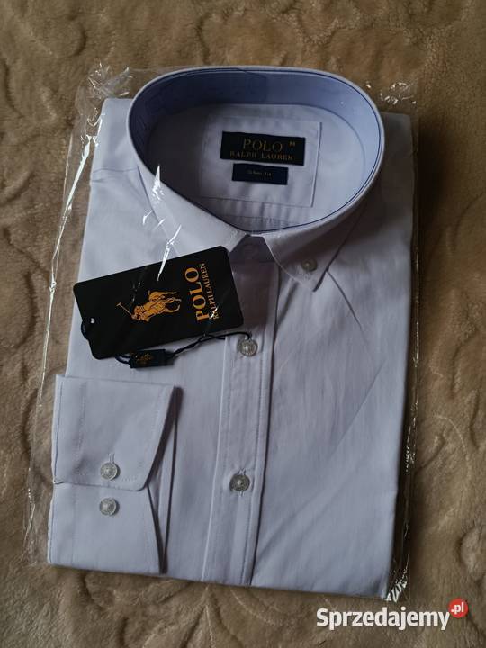 Koszula męska Ralph Lauren bawełniana biała Białystok