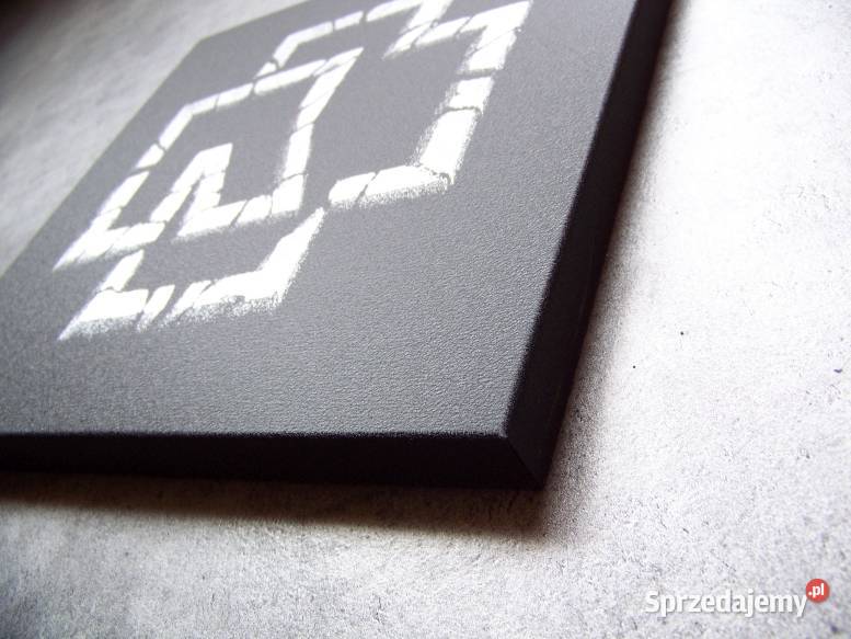 Rammstein Logo ręcznie grawerowane na blasze Sandomierz sprzedam