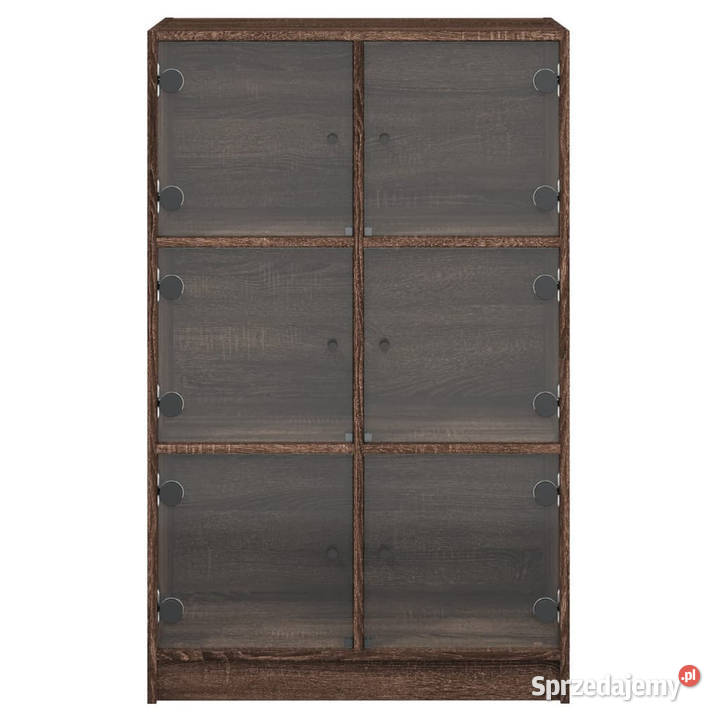 Szafka z drzwiczkami brązowy dąb 68x37x109