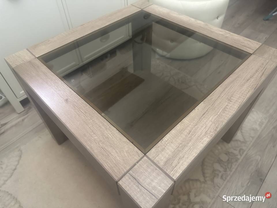 Stolik kawowy BRW 64 x 64 dąb kwadrat 64cm