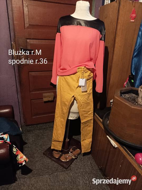 Bluzka żółty/złoty lubelskie Biłgoraj