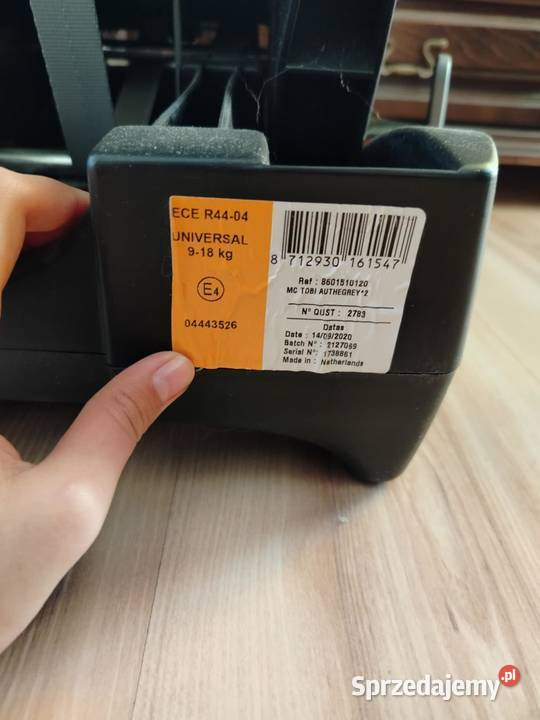 Fotelik samochodowy MaxiCosi Tobi 9 - 18 kg Szemud sprzedam