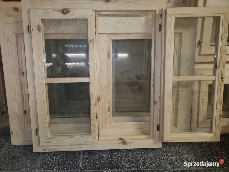 Okno drewniane 90 x 100 dostępne ręki