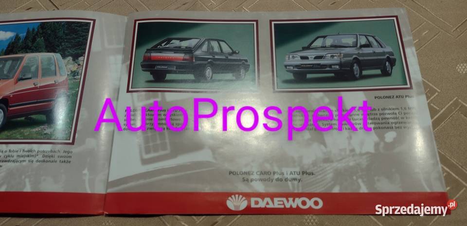 DAEWOO Album Rodzinny prospekt fso polonez i Łódź