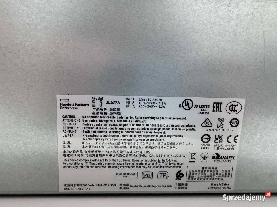 Syndyk sprzeda używane urządzenia sieciowe pomorskie Sopot